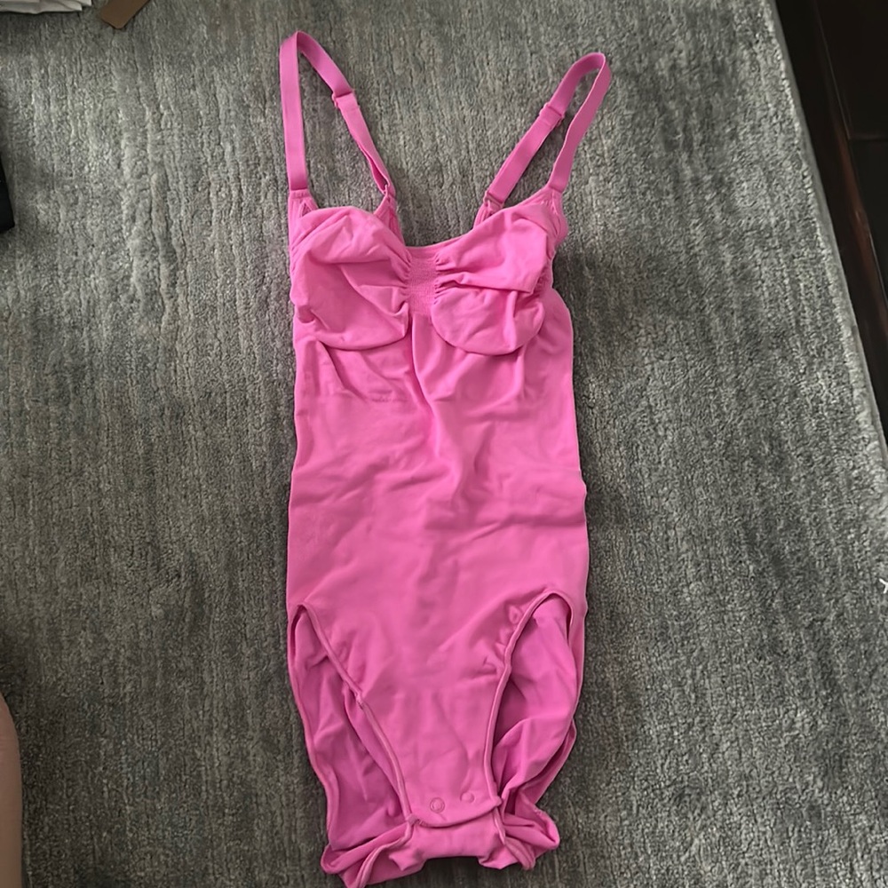 pink skims bodysuit